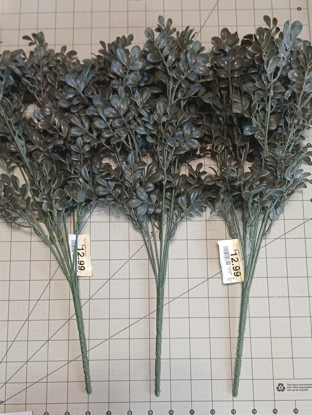 Artificial Boxwood Bush - Set Of 3